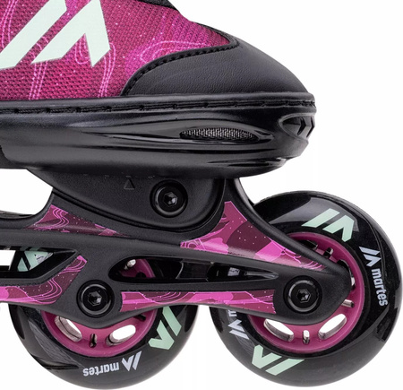 Dziecięce łyżworolki regulowane rolki Martes Galakty JRG ABEC-7 kółka 72mm rozmiar 34-37