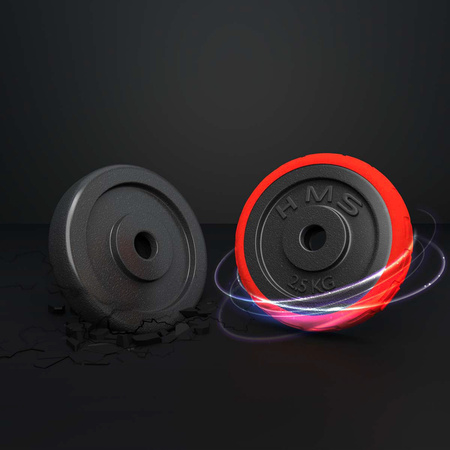 Sztangielki/sztanga gumowane HMS SGGX30 30 KG