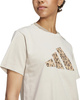 Koszulka damska adidas Animal Graphic beżowa JM4423