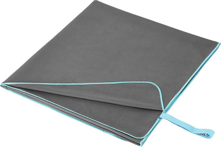 Ręcznik turystyczny z mikrofibry szybkoschnący Nils NCR13 ciemnoszary 200x90 cm