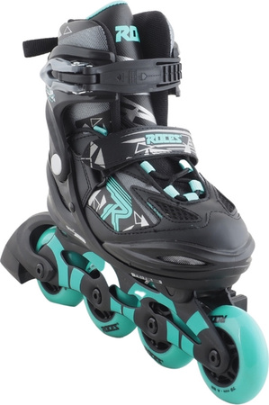 Łyżworolki Roces Moody Girl Tif czarno-szaro-turkusowe 400856 03