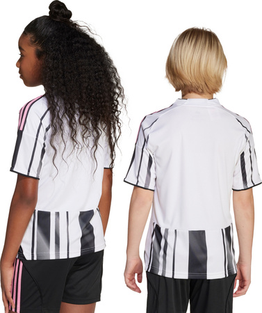 Koszulka dla dzieci adidas Juventus 25/26 Home biało-czarna JN5237