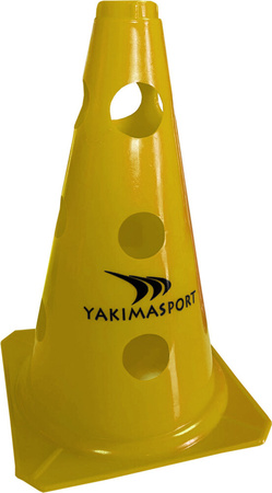 Pachołek z otworami Yakima Sport 23 cm żółty 100042