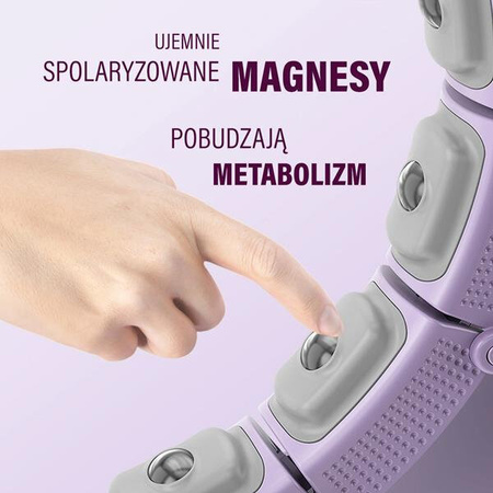 Zestaw hula hop magnetyczny z licznikiem HMS hhm14 pas wyszczuplający br163