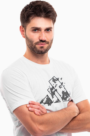 Koszulka męska adidas Train Essentials Seasonal Training Graphic biała IJ9603