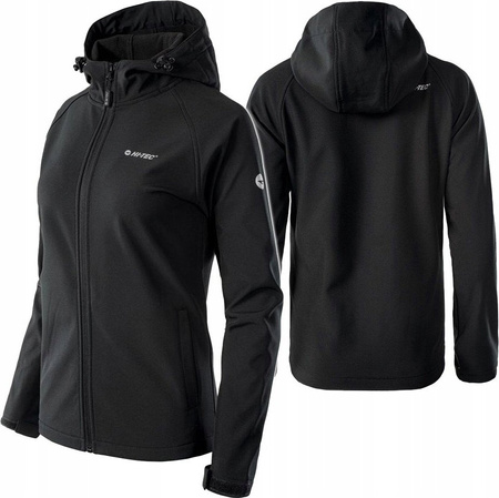 Damska kurtka przejściowa softshell Hi-Tec Lady Neti membrana 8000mm czarna rozmiar XL