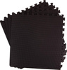 Mata puzzle piankowa Enero Eva 60 cm x 60 cm x 1 cm 4 szt. czarna 1007380
