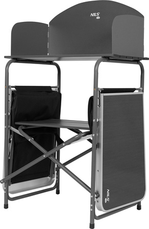 Szafka turystyczna kempingowa z osłoną Nils Camp NC3042 składana 168×46×110 cm