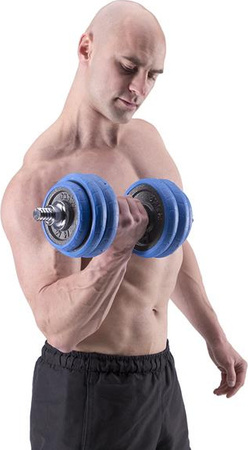 Sztangielki/sztanga gumowane HMS SGG30BAR 30 kg