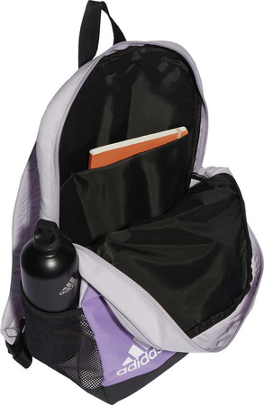 Plecak sportowy szkolny miejski adidas Motion Badge of Sport fioletowo-pomarańczowy IK6889