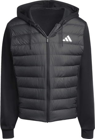 Kurtka męska adidas Essentials Climawarm Hybrid Down Hooded czarna KA5251