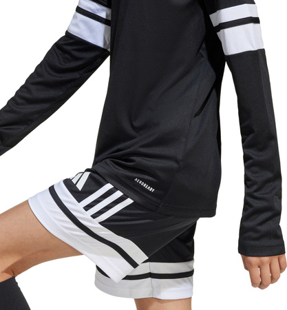 Koszulka dla dzieci adidas Squadra 25 Long Sleeve Jersey czarno-biała JJ0047