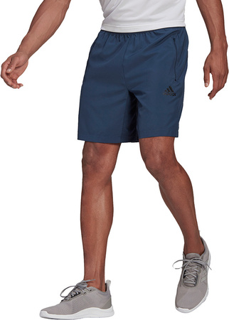 Spodenki treningowe krótkie męskie adidas Aeroready Designed 2 Move Woven Sport Shorts granatowe GT8162