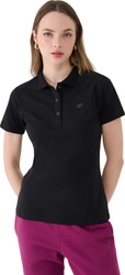 Koszulka damska polo 4F F365 czarna 4FWMM00TPTSF365 20S