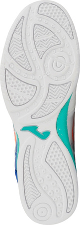 Buty piłkarskie Joma Top Flex 2576 Indoor biało-niebieskie TOPS2576IN
