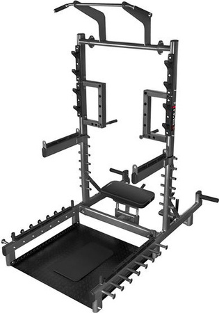 Stojak multifunkcyjny z platformą do podnoszenia ciężarów i hip thrust commercial HMS SMP01