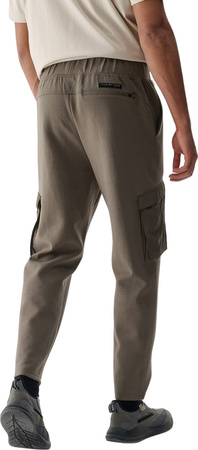 Spodnie męskie 4F CAS M0990 ciemny brąz 4FWSS25TTROM0990 80S