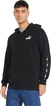 Bluza męska Puma ESS Tape Full-Zip Hoodie TR czarna 848768 01
