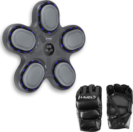 Elektroniczna Tarcza Bokserska Tb11  Muzyczna Boxing Machine + Rękawice MMA HMS