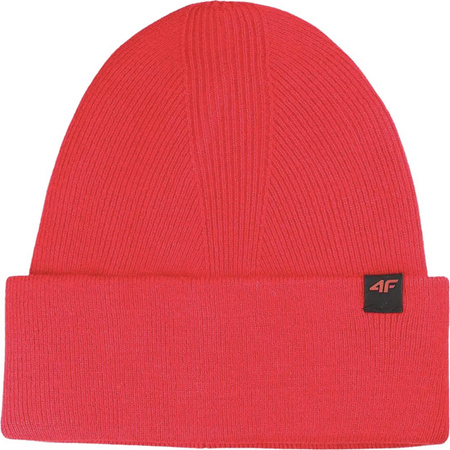 Czapka zimowa ciepła 4F U556 czerwona 4FWAW25ACAPU556 62S