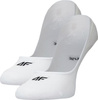 Skarpety damskie 4F F472 2 pak białe 4FWMM00USOCF472 10S