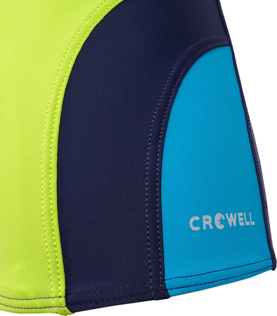 Spodenki kąpielowe kąpielówki męskie Crowell Sykes kol.02 granatowo-zielono-niebieskie