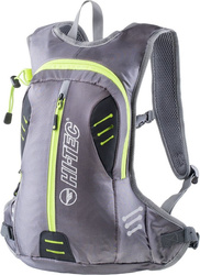 Plecak rowerowy biegowy Hi-tec Ivo szaro-limonkowy 6L