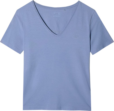 Koszulka damska 4F F1649 denim 4FWAW24TTSHF1649 32S