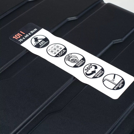 Walizka turystyczna twarda Martes Szumen 101L wymiary 76 x 49 x 31 cm