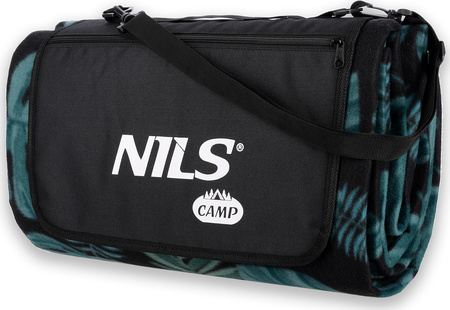 Koc piknikowy liście 200x200 pe alu Nils camp nc2222