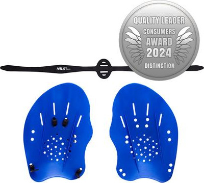 Wiosełka pływackie łapki do nauki pływania na dłonie Nils aqua NQAO10 20x13,5 cm