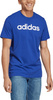 Koszulka męska adidas Essentials Single Jersey Linear Embroidered Logo niebieska IC9279
