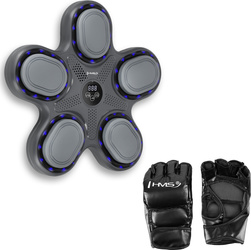 Elektroniczna Tarcza Bokserska Tb11 Muzyczna Boxing Machine + Rękawice MMA HMS
