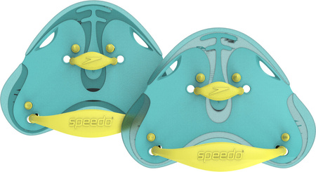 Wiosełka pływackie łapki do nauki pływania na dłonie Speedo Biofuse Finger Paddle Au rozmiar S