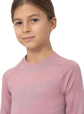 Bielizna termoaktywna bezszwowa dla dziewczynki 4F F109 różowa 4FJAW23USEAF109 53S