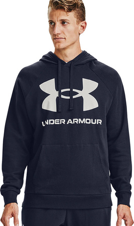 Bluza męska Under Armour Rival Fleece Big Logo HD granatowa 1357093 410