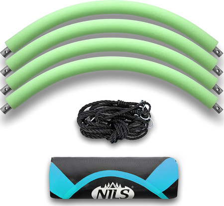 Bocianie gniazdo huśtawka Nils Camp NB5031 turkusowa średnica 100cm