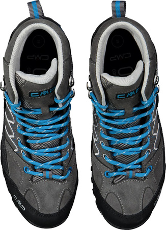 Buty trekkingowe turystyczne wodoodporne damskie CMP Moon Mid szaro-niebieskie 31Q479668UL