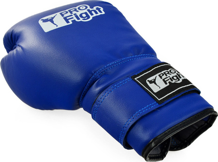 Rękawice bokserskie Profight skóra Dragon niebieskie