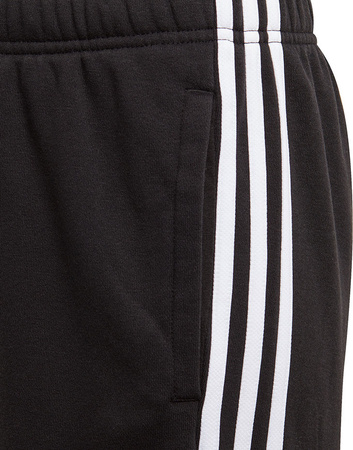 Spodenki dla dzieci adidas Essentials 3 Stripes Knit Short czarne DV1796