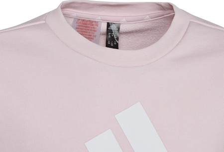 Bluza dla dzieci adidas Essentials Big Logo Sweatshirt różowa IC6119