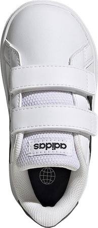 Buty dziecięce adidas Grand Court CF biało-czarne GW6527