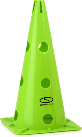 Pachołek treningowy 1 szt. - 38 cm zielony / PT1-38H-G
Pachołek SMJ sport 38 cm z 12 otworami bocznymi i jednym górnym. Stabilna podstawa 21×21 cm, trwałe tworzywo. Do torów przeszkód i treningów z tyczkami.