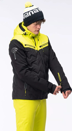 Męska kurtka narciarska ocieplana membrana 10000mmm Iguana Amblo rozmiar XXL