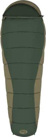 Śpiwór turystyczny ciepły mumia Nils Camp NC2012 zielony 80x190cm