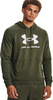 Bluza z kapturem kangurka męska Under Armour Rival Fleece Logo HD oliwkowa 1379758 390
