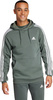 Bluza męska adidas Essentials Fleece 3-Stripes Hoodie zielona IX2366
