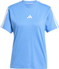 Koszulka damska adidas Essentials 3-Stripes Cotton jasnoniebieska JV7361