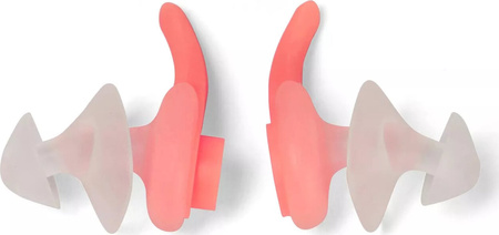 Zatyczki zaciski zatyczka zacisk do uszu Speedo Biofuse Earplug AU clear/fluro tangerine