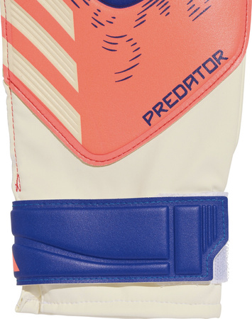 Rękawice bramkarskie adidas Predator Glove Training biało-pomarańczowe JN5355